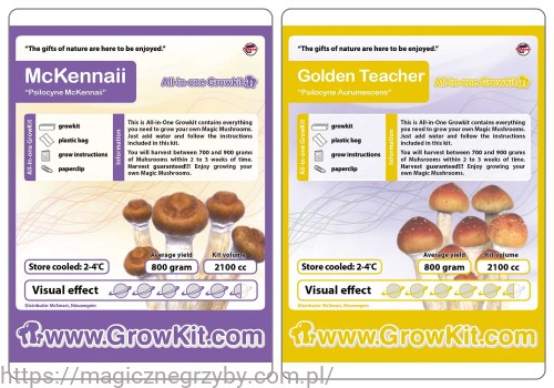 GROWKIT   MCKENNAII 2100 + GOLDEN TEACHER 2100 ML ZESTAW 2 SZTUKI