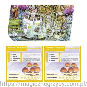 Artystyczna Tacka Dzieło Sztuki Mossy'ego + Golden Teacher 1200 x 2